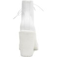 thumbnail image 3 of MADDEN GIRL Womens White 1" Platform Padded Lug Sole Eyelet Archiee Round Toe Block Heel Lace-Up Combat Boots 7.5, 3 of 4