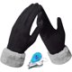 thumbnail image 1 of Guantes de invierno cálidos para mujer con pantalla táctil, forro polar, resistentes al viento, de gamuza suave para vestirse, conducir, correr, esquiar, andar en bicicleta, acampar, etc., 1 of 3