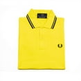 thumbnail image 2 of Fred Perry Men's Twin Tipped Polo Shirt, Cyber Yellow,S - US, 2 of 4