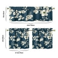 thumbnail image 6 of Kitchen Curtains and Valance Set 24 Inch Tier Pioneer Colorful Floral Curtains Small Drapes for Cafe Living Room Bathroom Farmhouse 3 Pieces Set Rod Pocket, 6 of 6