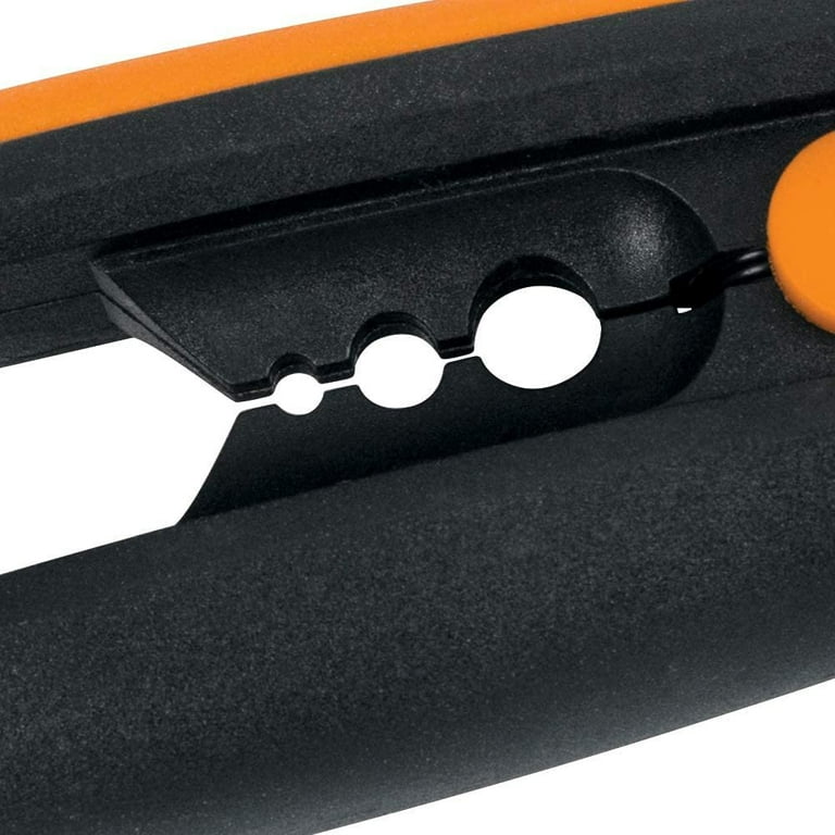 Fiskars Solid Eiskratzer schwarz/orange, 9,5cm