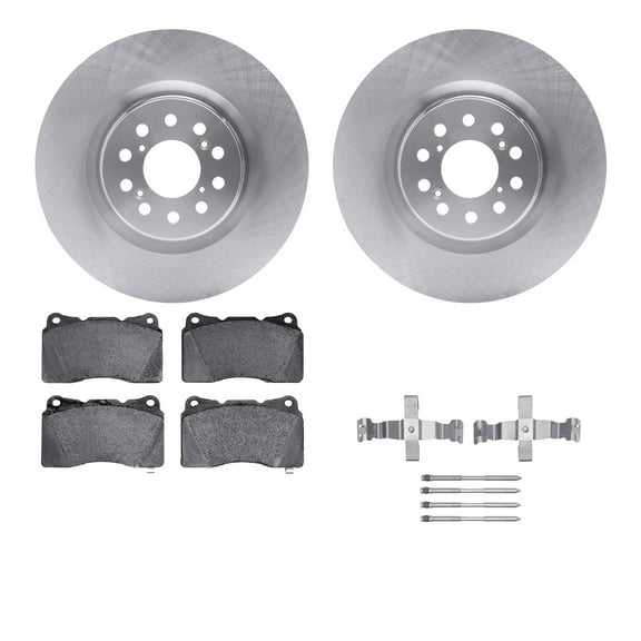 Dynamic Friction Company Front Brake Rotors with 5000 Advanced Brake Pads includes Hardware 6512-59492