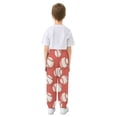 thumbnail image 3 of joogoo Baseball Red Boys' Sweatpants Jogger Pants 3T, 3 of 8
