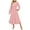 Pink, variant on felwors Women's Fall Long Sleeve Maxi Dresses 2025 Crew Neck Swiss Dot Tiered Flowy A Line Casual Boho Party Dress Beige, L