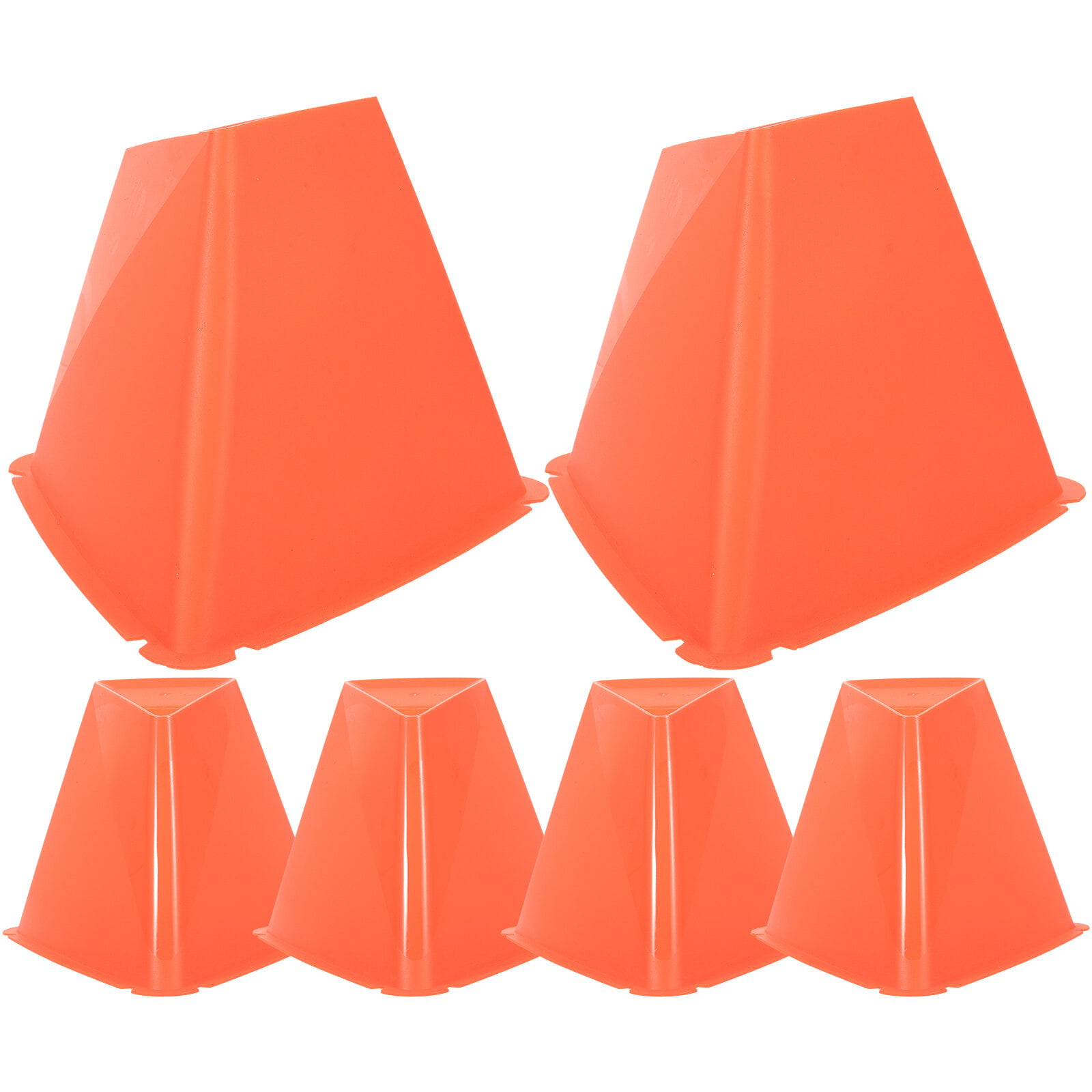6pcs Portable Soccer Cones Training Football Cones Multi-function