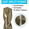 thumbnail image 2 of Cobalt Drill Bit 20Pcs 7/32 in. HSS Co M35 Jobber Length Twist Drill Steel Metal, 2 of 6