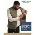thumbnail image 4 of Bass Creek Outfitters Men's Workwear Vest - Heavyweight Sherpa Lined Duck Canvas Vest (M-XXL), 4 of 7