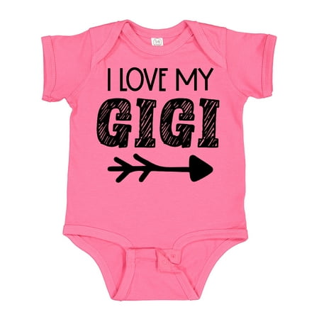 

Inktastic I Love My Gigi with Arrow Gift Baby Boy or Baby Girl Bodysuit