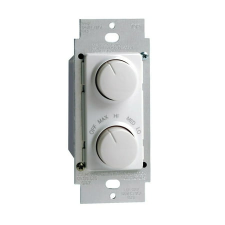 Leviton Evr Green - Leviton R22-RTD01-10W 1.5A 120V White Rotary Dimmer And Fan Speed Control