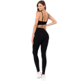 thumbnail image 4 of Women's High Rise Moto Activewear Leggings - Black, S, 4 of 5