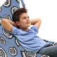 thumbnail image 1 of Underwater Lounger Chair Bag, Pastel Toned Spiraling Nautiluses Pattern Sea Animals Ocean Theme, High Capacity Storage with Handle Container, Lounger Size, Ceil Blue Charcoal Grey, by Ambesonne, 1 of 5