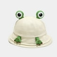 thumbnail image 2 of LIIPEE Girls Boys Sun Cap Cartoon Animal Bucket Wide Brim Hat Protection Caps Child Leisure Picnic Hats,Beige,One Size, 2 of 4