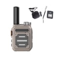 thumbnail image 4 of Mini walkie talkie perfecl dos vías portátil clip trasero Caqui, 4 of 8