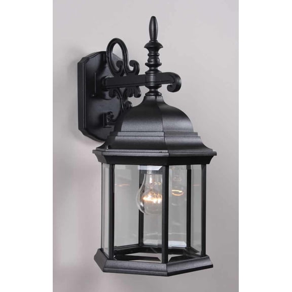 Volume Lighting V8120 1 Light 18.75" Height Outdoor Wall Sconce - Black