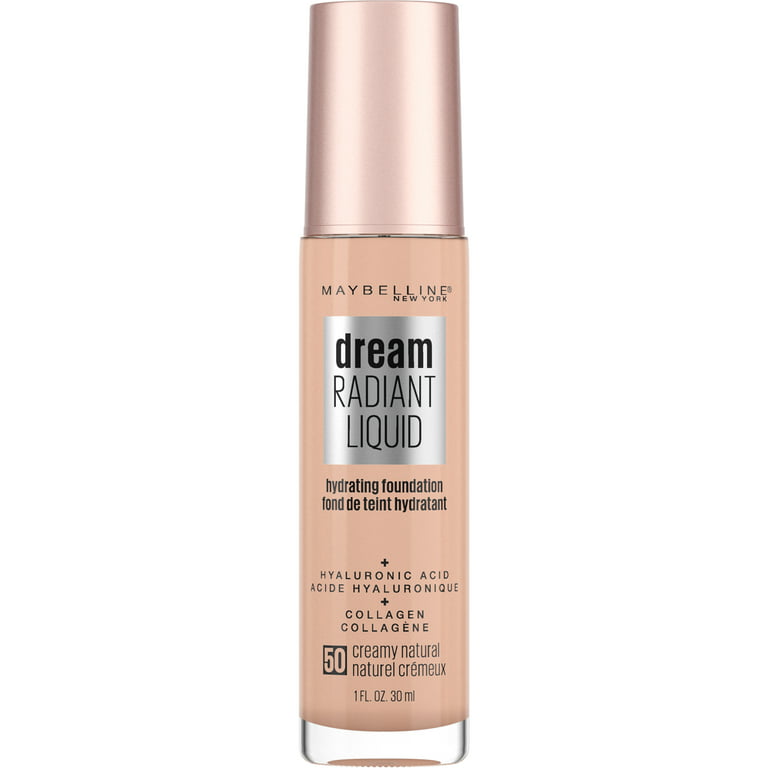 Dream Radiant Liquid Foundation Makeup, 50 Creamy Natural, 1 fl oz - Walmart.com