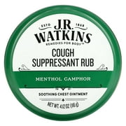 JR Watkins Original Menthol Camphor Cough Ointment/Rub 4.1 oz