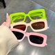 thumbnail image 3 of Gafas De Sol De Moda Y2K Con Montura Rectangular Para Mujeres Y Hombres, Gafas Informales De Kpop De Color Caramelo, Accesorios Para Fotos, Gafas Para Fiestas Al Aire Libre UV400, 3 of 4