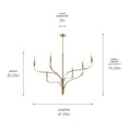 thumbnail image 3 of Kichler Lighting - Livadia - 6 Light Chandelier-35.25 Inches Tall and 47.25, 3 of 9
