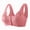 Red, variant on Ramiter Front Hook Bra Plus Size Racerback Front Closure Bra for Women Unlined Underwire Wide Strap Green,L