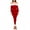 Red, variant on Musuos Women Sexy Christmas Costumes Off Shoulder Long Sleeves Bodycon Romper