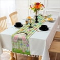 thumbnail image 5 of Dashan Easter Table Runner,Funny Rabbit Spring Eggs Linen Table Runner,Kitchen Decor Dining Table Settings 13x72 Inch, 5 of 6