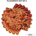 thumbnail image 2 of Tomato Spaghetti Set of 6 Italian Pasta Table Mats Washable Place Mats for Home Party Indoor Kitchen Dining Table Decoration 12x18 Inch, 2 of 6