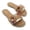 ROSE GOLD, variant on GJPBGK Women’s Embellished Slide Sandals Open Toe Flat Sandals Rhinestone Beaded Slip On Summer Sandals Fashion Casual Sandals for Beach, Vacation & Daily Wear