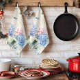 thumbnail image 6 of Blue Hydrangea Kitchen Towels Set of 1, Pink Flowers Spring Botanical Country Plants Absorbent Dish Towels for Kitchen, Microfiber Hand Towel, Quick Drying Tea Towel for Cleaning Dishcloths, 6 of 7