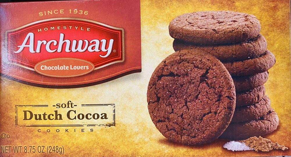 4x Archway Homestyle Soft Dutch Cocoa Chocolate Lovers Cookies 8.75Oz - 4 BOXES