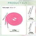 thumbnail image 2 of Cuerdas de 51 pulgadas Uxcell, 4 piezas de reemplazo con 2 enhebradores para pantalones cortos, chaquetas, abrigos y sudaderas, rosa profundo, 2 of 6