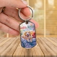 thumbnail image 3 of Watercolor Hello Winter Golden Retriever Chill Christmas Welcome Stainless Steel Keychain Goldens Dog Lover Gifts Idea Collar Charm Tag Keyring - 00016, 3 of 5