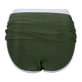 thumbnail image 5 of DHFJKG High Waisted Swimsuit Bottoms Women Color Block High Cut Swim Briefs Tummy Control Bikini Bottom Stylish Beachwear, 5 of 9