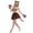 Brown%GC100, variant on SJLDQY Carnival Womens Leopard Dress Up Sexy Lace Mesh Skirt With Headwear Funny Nightclub Party Stage Performance Clothes Set
