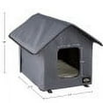 thumbnail image 6 of PETMAKER Heated Cat House with Heating Pad and Sherpa Cover (Gray), 6 of 10