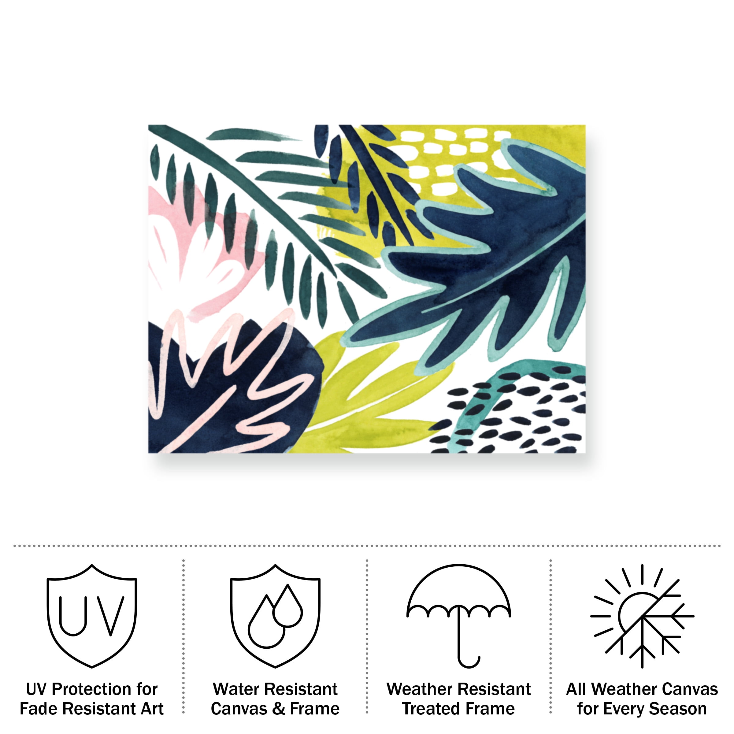 Grace Popp 'Tropical Salve II' Outdoor Canvas