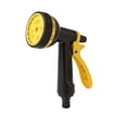 thumbnail image 2 of Heavy Duty Front Control Garden Hose Nozzle, Garden Sprayer Hose Attachment for Car Washing, Watering Plants, Pets Showering, Lawns Cleaning - Yellow, 2 of 6