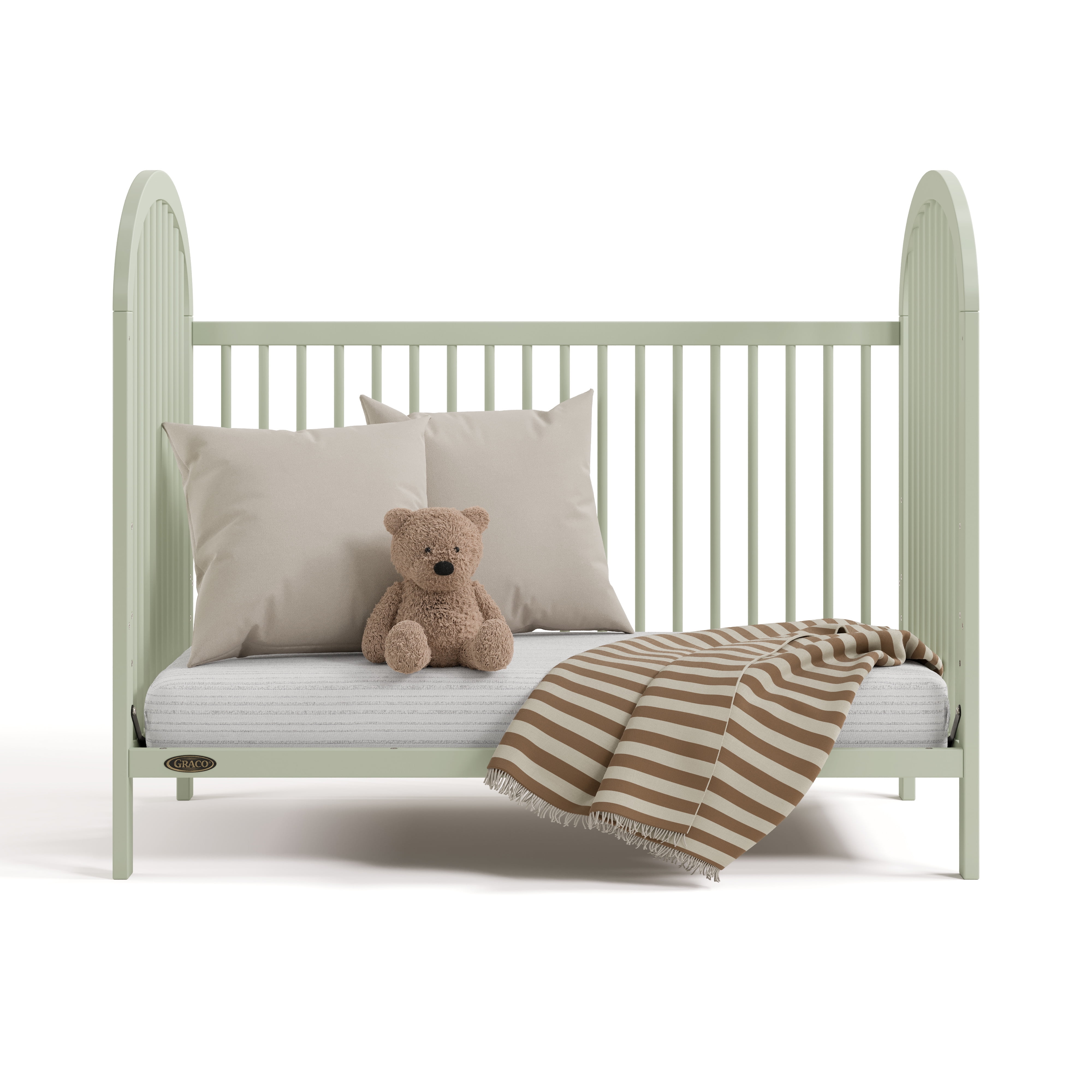 Graco Olivia 3-in-1 Convertible Baby Crib, Sage