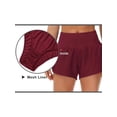 thumbnail image 3 of Womens High Waisted Running Shorts Quick Dry Athletic Workout Shorts With Mesh Liner Zipper Pockets Loose Fit, 3 of 5