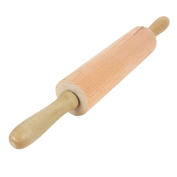 Unique Bargains 18.3 Inch x 2.4 Inch Home Kitchen Flour Dough Non-Stick Wooden Rolling Pin