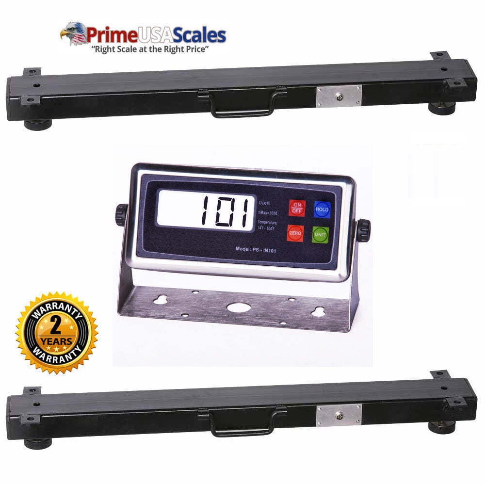 5000 lb 40" Weigh Bar Animal Cage Scale Metal Indicator Cattle Scale