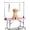 Pink-30inch, variant on TEQIN Professional Dog Grooming Table, Height Adjustable Pet Grooming Table w/ Grooming Arm & Anti Slip Tabletop, Dog Grooming Station Portable Dog Grooming Table For Small To Large Dogs