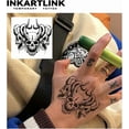 thumbnail image 2 of shiyou-Tattoo Tech, 2 Sheets Medium Semi Permanent Tattoo, Adult Art Design Temporary Tattoos, Lasts 1-2 Weeks, Waterproof, Realistic Look, No Adhesive, No Reflection (Devil Design), 2 of 4