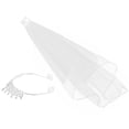 thumbnail image 2 of KAKOWELY 2PCS Rhinestone Tiara Crown Veil With Comb Elegant Design Rhinestone Ribbon Comb Crown Communion Veil,7.09"X6.3"X1.57", 2 of 5