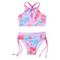 thumbnail image 3 of YEAHDOR Kids Girls Two-Piece Swimwear Polka Dots Beach Water Park Swimsuit,Sizes 2-14, 3 of 7