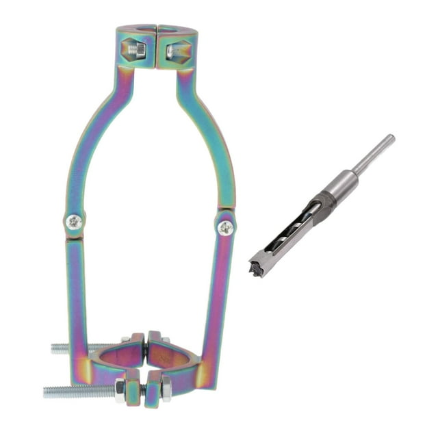 Adaptador de broca para agujeros cuadrados Juego de brocas cuadradas de 1,5 a 2,2 pulgadas Doble uso Estilo 1