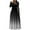 Black a dress for Women, variant on Women's Maxi A Line Dress Solid Fall Dresses Empire Waist Elegant Holiday Boho Long Sleeve Round Neck Vintage Blue S