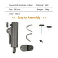 thumbnail image 3 of Golf Trolley Umbrella Holder Umbrella Support Universal Golf Cart Umbrella Stand, 3 of 6