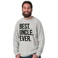thumbnail image 4 of Best Uncle Ever Niece Nephew Men's Big & Tall Long Sleeve Graphic Tee Brisco Brands 3X, 4 of 5