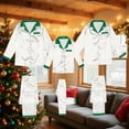 thumbnail image 4 of Zwiiyzr Family Christmas Pajamas Matching Sets for Dad Parent Child Outfit Christmas Set Printed Home Clothes Sleepwear Set Father Style White-Dad, 4 of 7