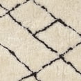 thumbnail image 3 of Moroccan Shag Rug Ivory 8x10 Geometric Tribal Design Thick Soft Carpet, 3 of 5